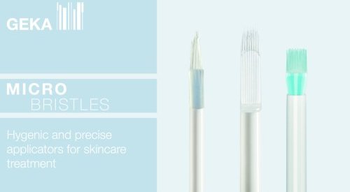 Geka's microbristle applicators, the innovative response to skinimalism