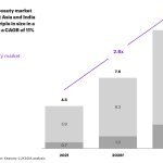 Figure 1 - With a projected 11% CAGR between 2021 and 2031, luxury beauty markets in Southeast Asia and India should almost triple in size within 10 years.