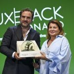 Technicaps won in the award of the best eco-conceived packaging solution, for Re-Feel, a new solution for a refillable skincare jar with fully recyclable materials, including a plastic-free refill cup made of cellulose (Photo: Luxe Pack Monaco)