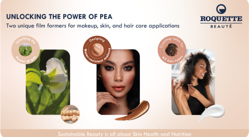 Unlocking the power of pea: Two unique film formers for makeup, skin and haircare